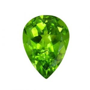 [Grade AAA] Faceted Peridot Natural Pear Gemstone 3x5-7x10 mm Sizes