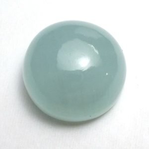 Cabochon - Natural Milky Aquamarine Round Shape Gemstone 4-12mm