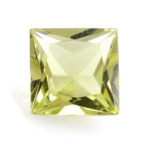 [Grade AAA] Faceted Natural Lemon Quartz Square Shape Gemstone 3mm-12mm