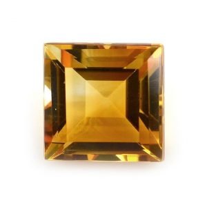 [Grade AAA] Faceted Natural Citrine Square Shape Gemstone 3mm-10mm
