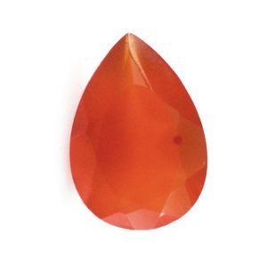 Faceted Carnelian Pear Shape Cut Gemstone Calibrated Sizes