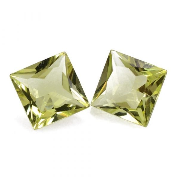 [Grade AAA] Faceted Natural Lemon Quartz Square Shape Gemstone 3mm-12mm - Image 3