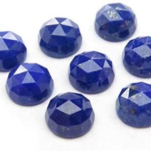 Faceted Lapis Lazuli Round Shape Cut Gemstone Calibrated Sizes