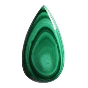 Cabochon Malachite Pear Shape Gemstone Calibrated Sizes DIY Jewelry