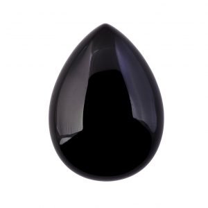 Black Onyx Cabochon Pear Shape Gemstone Calibrated Sizes