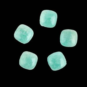 Cabochon Amazonite Cushion Shape Jewelry Making Loose Gemstone