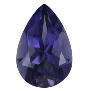 [Grade AAA] Faceted Iolite Natural Pear Gemstone 3x5-8x12 mm