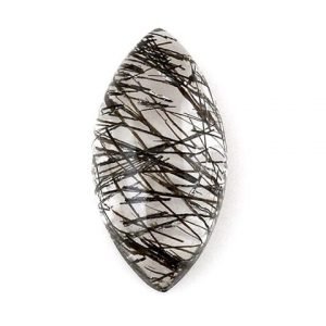 Cabochon Black Rutile Marquise Calibrated Sizes for Jewelry Making