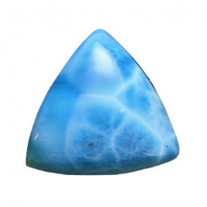 [Grade AAA] Cabochon Natural Larimar Trillion Shape Gemstone All Calibrated Sizes