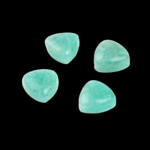 Cabochon Amazonite Trillion Shape Gemstone All Calibrated Sizes