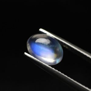 [AAA] Natural Blue Rainbow Moonstone Oval Gemstone [3x5mm-10x14mm]