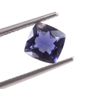 [Grade AAA] Natural Cushion Shape Iolite Gemstone Sizes 3mm-10mm