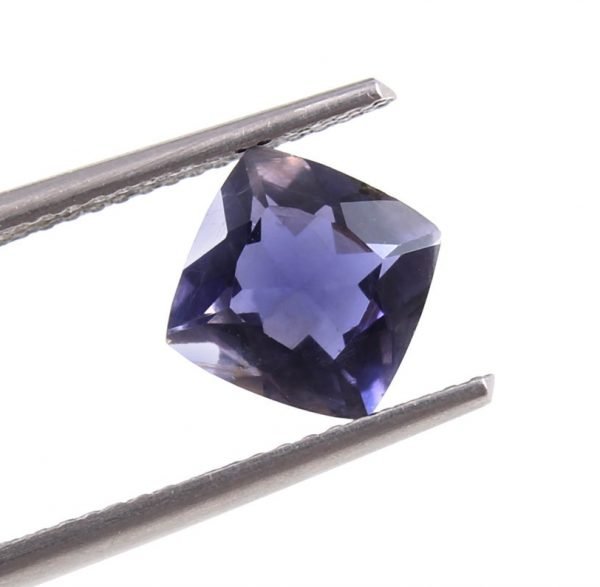 [Grade AAA] Natural Cushion Shape Iolite Gemstone Sizes 3mm-10mm