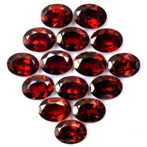 [Grade AAA] Red Garnet Natural Oval Shape Gemstone 3x5mm – 10x14 mm
