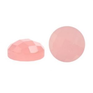 Faceted Pink Chalcedony Round Shape Cut Gemstone Calibrated Sizes
