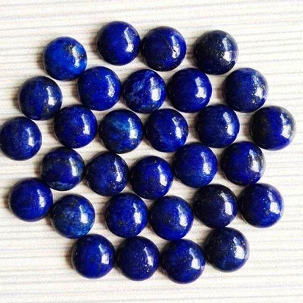 Cabochon Lapis Lazuli Round Shape Gemstone Calibrated Sizes - Image 2