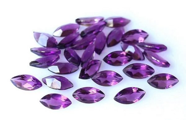 [AAA] African Amethyst Natural Marquise Shape Gemstone 3x6mm – 7x14 mm - Image 2