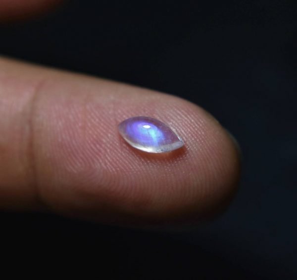 [AA] Natural Cabochon Rainbow Moonstone Marquise Shape [2x4mm-10x20mm] - Image 4