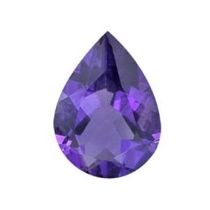 [AAA] Faceted African Amethyst Natural Pear Gemstone 3x5 - 8x12 mm Sizes