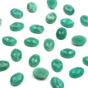 Faceted Amazonite Cut Gemstone Oval Shape
