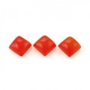 Genuine Square Shape Carnelian Cabs Gemstone All Calibrated Sizes