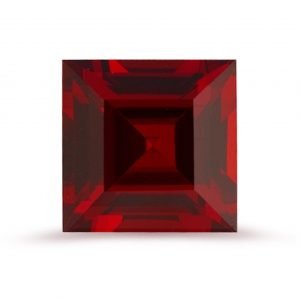 [Grade AAA] Faceted Mozambique Garnet Natural Square Shape Gemstone 2mm - 10mm