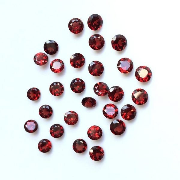 [Grade AAA] Faceted Mozambique Garnet Round Gemstone 1 – 12 mm Sizes - Image 2