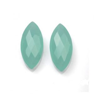 Faceted Aqua Chalcedony Cut Marquise Calibrated Sizes for Jewelry Making