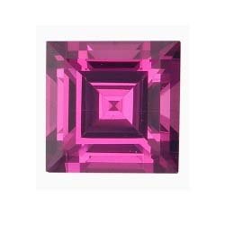 [Grade AAA] Faceted Natural Pink Tourmaline Square Shape Gemstone 3mm-7mm