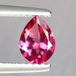 [Grade AAA] Faceted Natural Pink Tourmaline Pear Gemstone 3x5-8x12mm