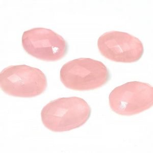 Faceted Pink Chalcedony Cut Gemstone Oval Shape By Wholesale Manufacturer