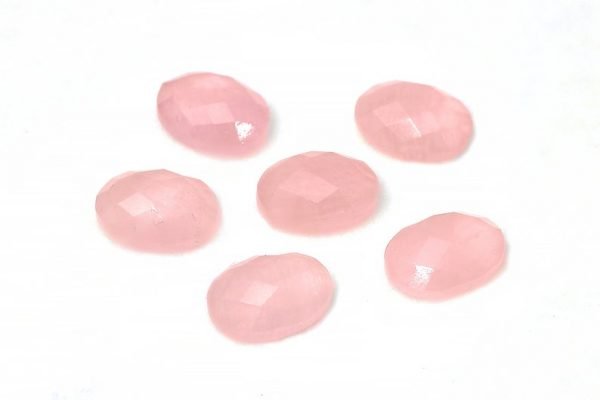Faceted Pink Chalcedony Cut Gemstone Oval Shape By Wholesale Manufacturer