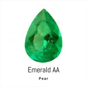 Pear Cut Natural Genuine Calibrated Emerald Grade AA