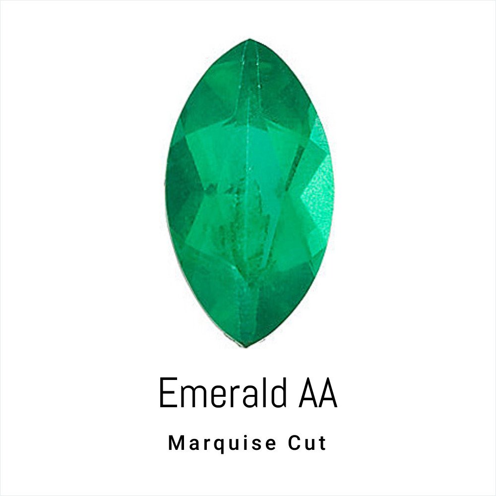 Marquise Cut Natural Genuine Calibrated Emerald Grade AA