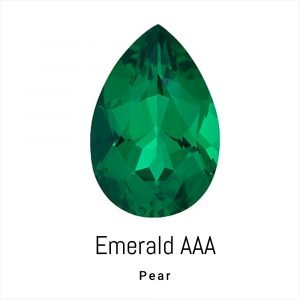 Pear Cut Natural Genuine Calibrated Emerald Grade AAA