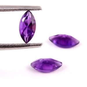[AA] African Amethyst Natural Marquise Shape Gemstone 3x6mm – 7x14 mm