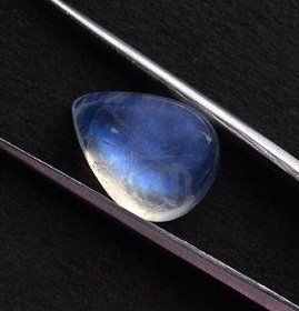 [AA] Rainbow Moonstone Pear Shape Cabochon [3x5mm-10x14mm Sizes]