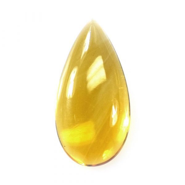 [Grade AA] Cabochon Citrine Natural Pear Shape Gemstone 3x5 -10x14mm