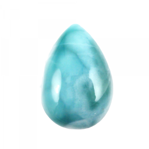 [Grade AA] Cabochon Larimar Natural Pear Shape Gemstone All Calibrated Sizes