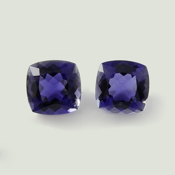 [Grade AAA] Natural Cushion Shape Iolite Gemstone Sizes 3mm-10mm - Image 2