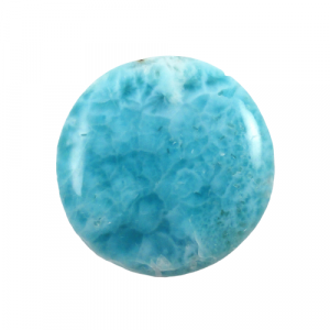 [Grade AA] Cabochon Natural Larimar (Pectolite) Round Gemstone All Calibirated Sizes