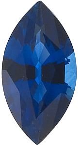 [Grade AA] Faceted Blue Sapphire Marquise Shape Calibrated Gemstone