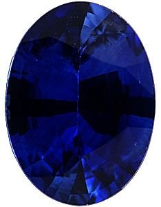 [Grade A] Faceted Blue Sapphire Oval Calibrated Gemstone