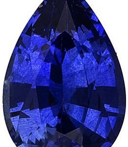 [Grade AA] Faceted Blue Sapphire Pear Calibrated Gemstone